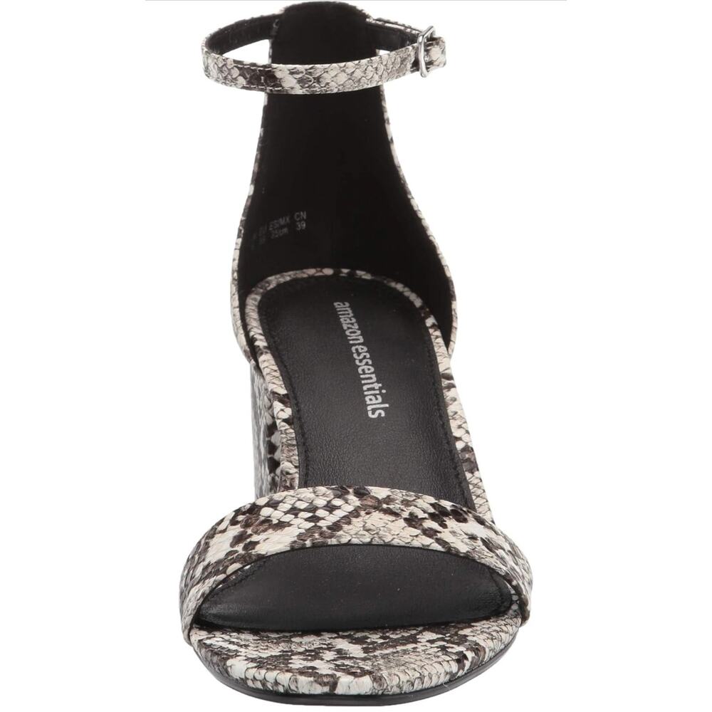 Amazon Essentials Women's Two Strap Heeled Sandal Size 7.5